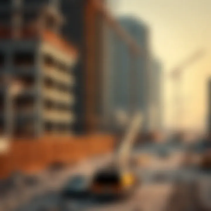 Building the Future: Infrastructure Growth in Dubai Construction site illustrating ongoing infrastructural development