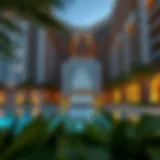 Exterior view of The One Palm Jumeirah showcasing its architectural elegance