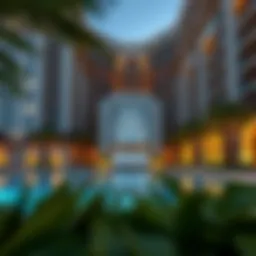 Exterior view of The One Palm Jumeirah showcasing its architectural elegance