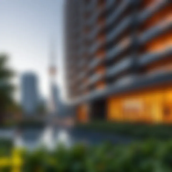 Modern architectural design of The Residence Tower 1