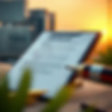 A regulatory checklist symbolizing compliance in property development