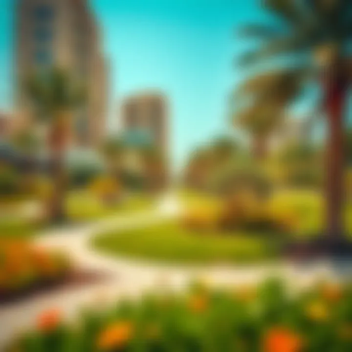 Vibrant community park in Umm Suqeim