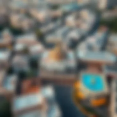 Aerial view of مجلس ام سقيم showcasing traditional and modern architecture