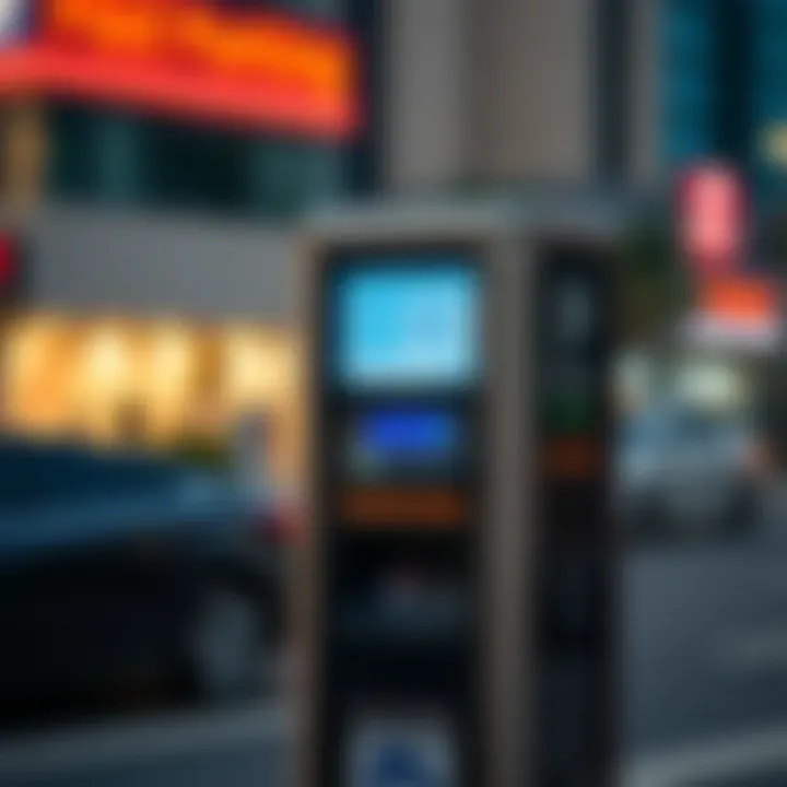 Parking meter with digital display