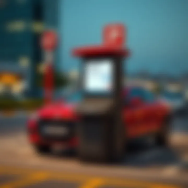 SMS service interface for parking payment