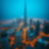 Aerial view of Dubai skyline showcasing modern architecture