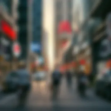 Commercial Activity in JLT Commercial hub of JLT Cluster with bustling activity