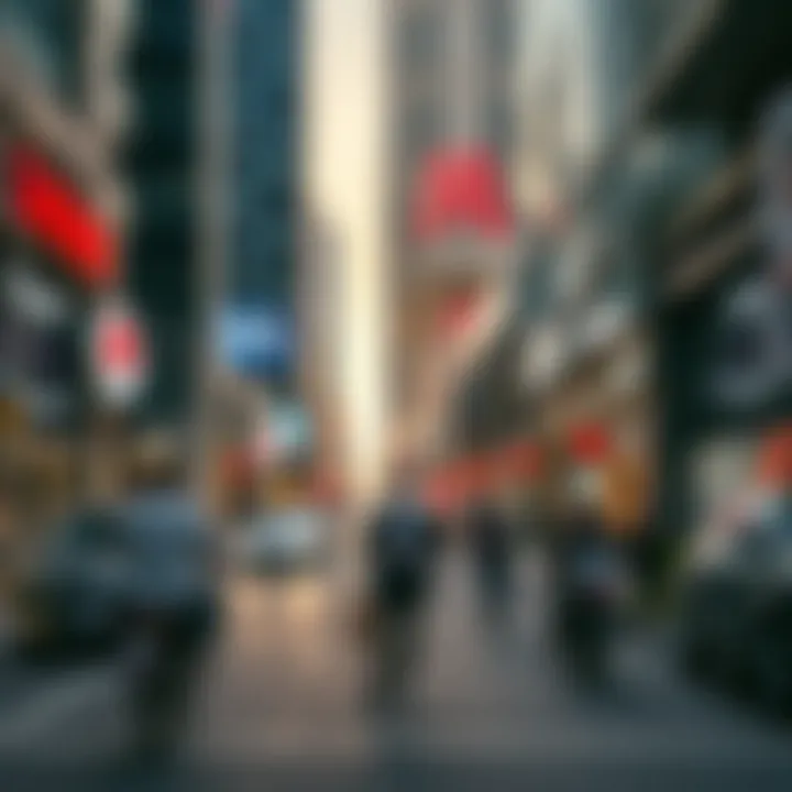 Commercial Activity in JLT Commercial hub of JLT Cluster with bustling activity