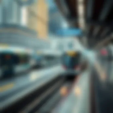 Impact of Metro Stations on Real Estate Infographic showing the relationship between metro stations and real estate development