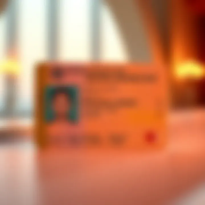 Resident Identity Card layout in Dubai