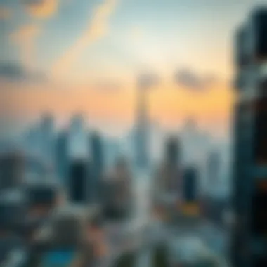 An overview of Dubai skyline showcasing real estate development