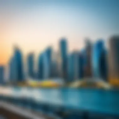 Dubai's Dynamic Real Estate Market A modern Dubai skyline with real estate developments