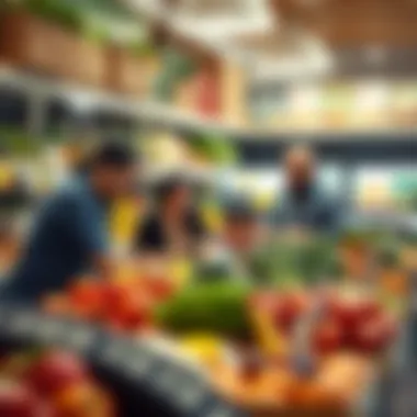 Family enjoying fresh produce at Union Coop